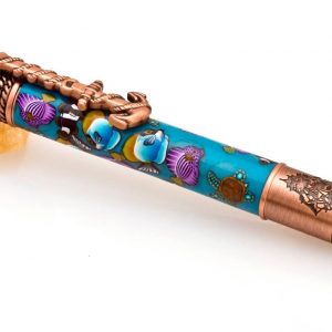 Nautical Sea Scape Pen in Copper