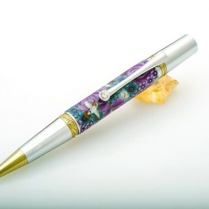 Purple Rose with Hummingbirds Majestic Squire