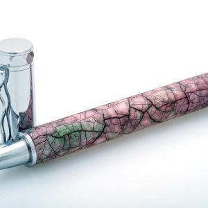 Pink/Green Faux Raku