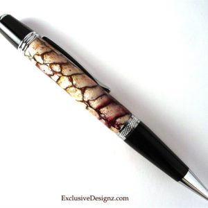 White Dragon Scale Ballpoint Pen