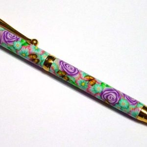 Light Purple Millefiori SlimLine