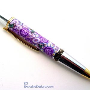 Purple Aero Millefiori Pen