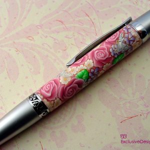 Pink Rose with white doves