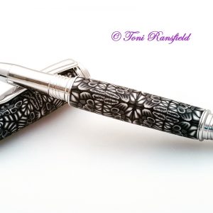 Black and White Kaleidoscope RollerBall Pen
