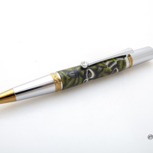 A Trio Of Raccoons in the Leaves Ballpoint Pen