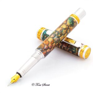 Earth Stone Dragon Scale Fountain Pen