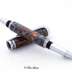 Mokume-Gane Metallic Rollerball