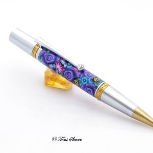 Purple Rose Ballpoint Pen