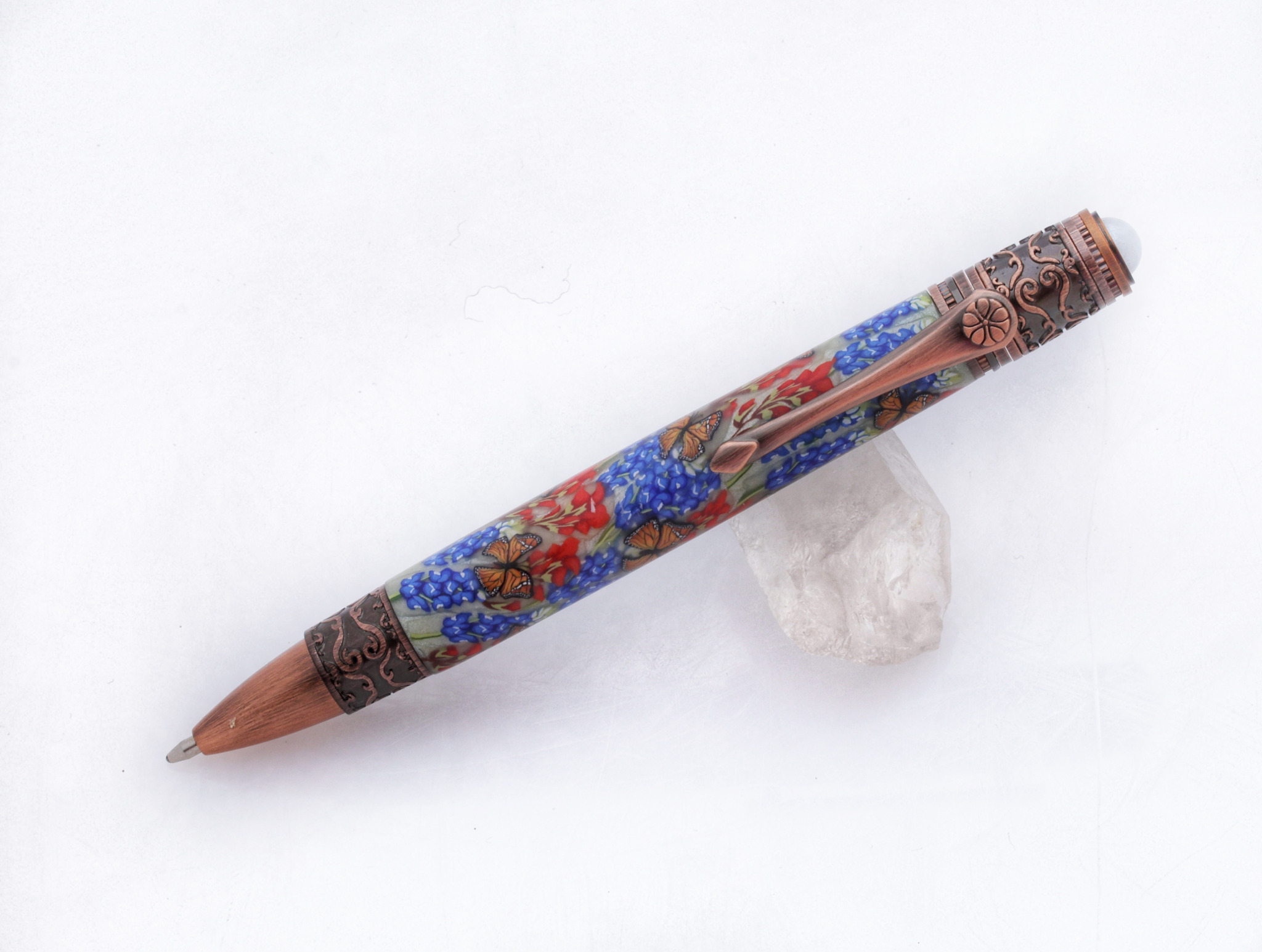 Texas Flowers and Monarch Butterflies Ball Point Pen